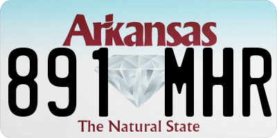 AR license plate 891MHR