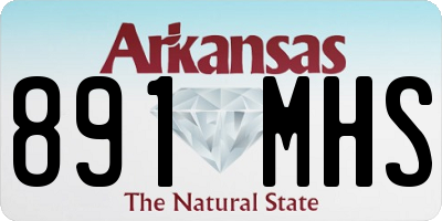 AR license plate 891MHS