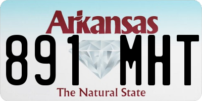AR license plate 891MHT