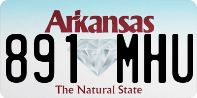 AR license plate 891MHU