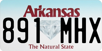 AR license plate 891MHX