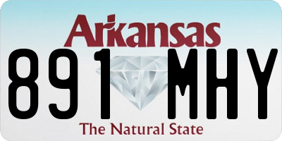 AR license plate 891MHY