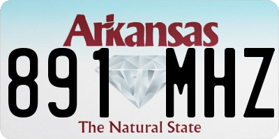 AR license plate 891MHZ