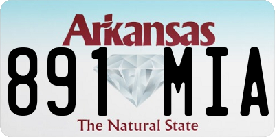 AR license plate 891MIA