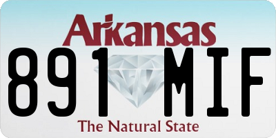 AR license plate 891MIF