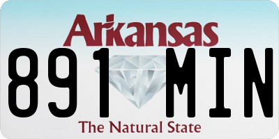 AR license plate 891MIN