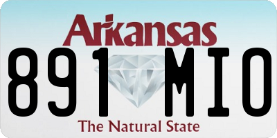 AR license plate 891MIO