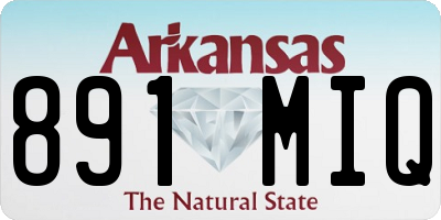 AR license plate 891MIQ