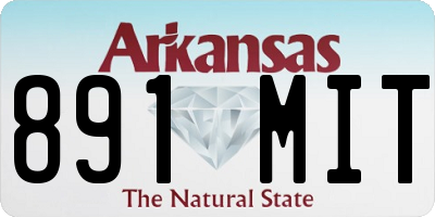 AR license plate 891MIT