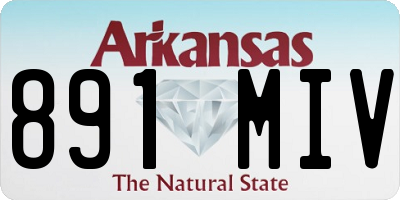AR license plate 891MIV