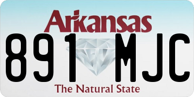 AR license plate 891MJC