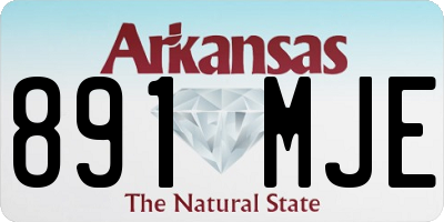 AR license plate 891MJE