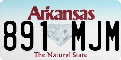 AR license plate 891MJM