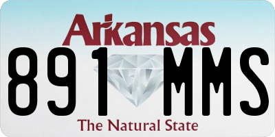 AR license plate 891MMS