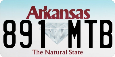 AR license plate 891MTB