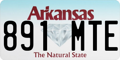 AR license plate 891MTE