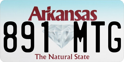 AR license plate 891MTG