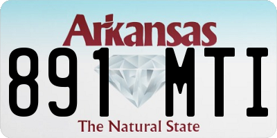 AR license plate 891MTI