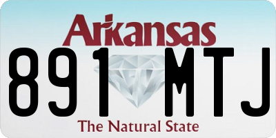 AR license plate 891MTJ