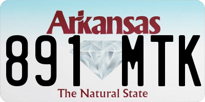 AR license plate 891MTK