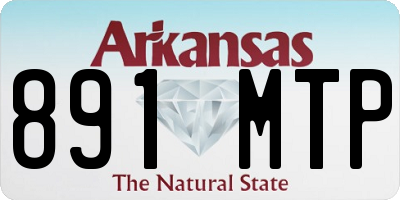 AR license plate 891MTP