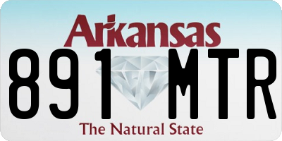 AR license plate 891MTR