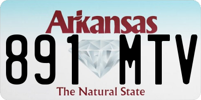 AR license plate 891MTV