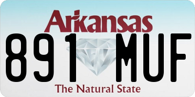AR license plate 891MUF