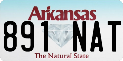 AR license plate 891NAT