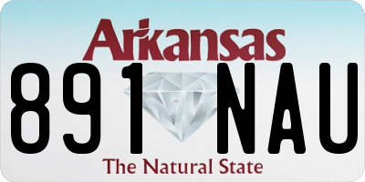 AR license plate 891NAU