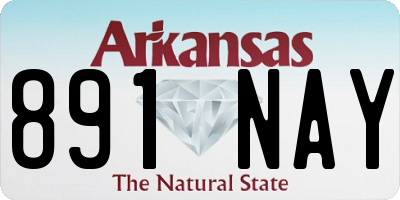 AR license plate 891NAY