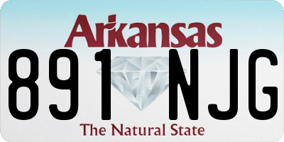 AR license plate 891NJG