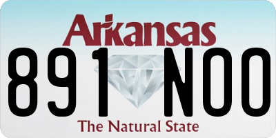 AR license plate 891NOO