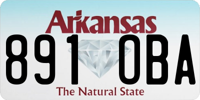 AR license plate 891OBA