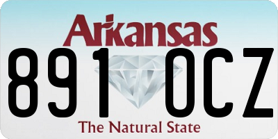 AR license plate 891OCZ
