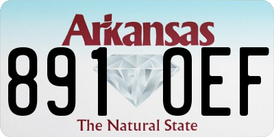 AR license plate 891OEF