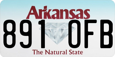 AR license plate 891OFB