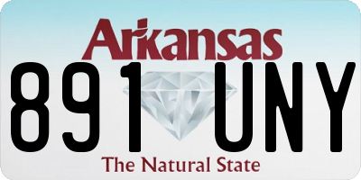 AR license plate 891UNY