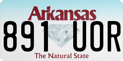 AR license plate 891UOR