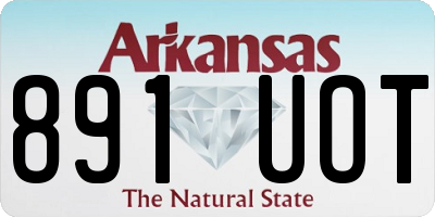 AR license plate 891UOT