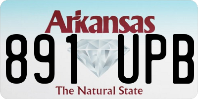 AR license plate 891UPB