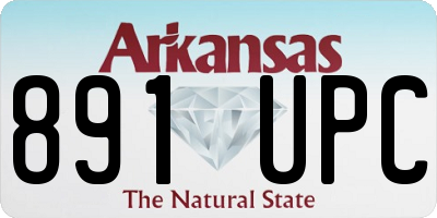 AR license plate 891UPC