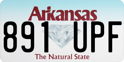 AR license plate 891UPF