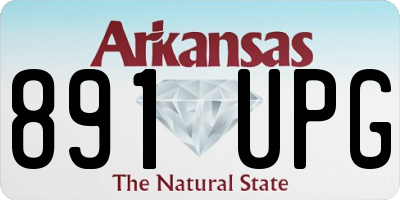 AR license plate 891UPG