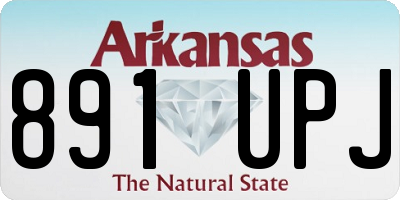 AR license plate 891UPJ
