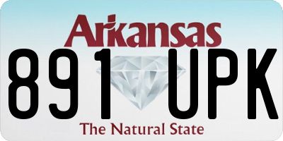 AR license plate 891UPK