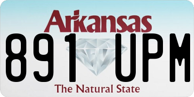 AR license plate 891UPM