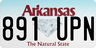 AR license plate 891UPN