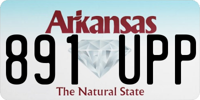 AR license plate 891UPP