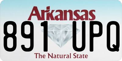 AR license plate 891UPQ